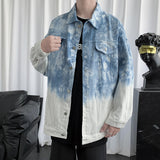 Men Denim Jackets Autumn and Winter Leisure Pink Jacket Men