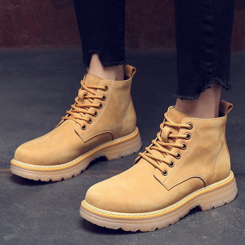 Men's Boots Work Boot Men Casual Hiking Boots Men's Shoes Fall Winter Fashion Tooling Retro