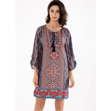 Gypsy Style Dresses Ethnic Print Streamers