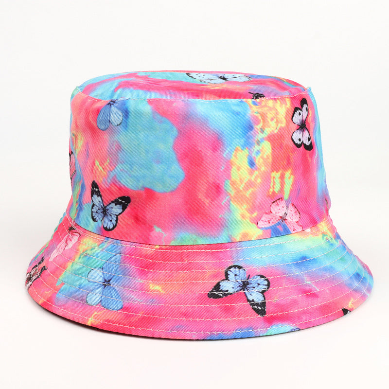 Bucket Hat Fishing Cap Cotton Print Fisherman Hat Spring and Autumn Baby Boy and Girl Summer Printing Pattern