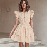 Gloria Vanderbilt Short Skirt Hollow out Cake Dress