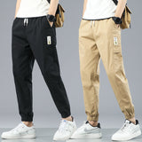Cuffed Cargo Pants Summer Casual Stylish Pants Men's Trousers