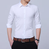 Men Shirts Long Sleeve Anti-Wrinkle