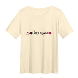 Squid Game Costume Wooden Man Printed Shirt Short Sleeve T-shirt