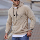 Men Sweats Man Fall Outfits Spring Loose Hooded Floral Print Long Sleeve Pullover Men's