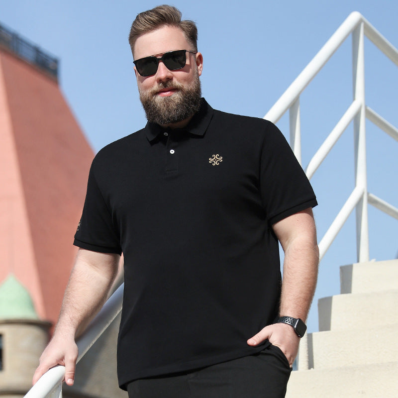 Men T-Shirts Embroidered Polo Loose Top