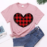 Valentine's Day T Shirts Couples Printed Women's T-shirt Loose T-shirt