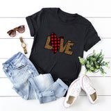 Valentine 'S Day T Shirts Couples Top Short Sleeve T-shirt For Women
