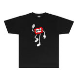 Ice Cream Running Dog T Shirt Loose Printed Audio Rap T-shirt