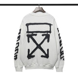 Off White Sweatshirts Autumn And Winter Round Neck Pullover Bottoming Shirt Loose Sweater