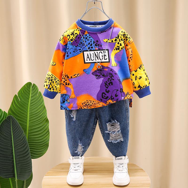 Toddler Boys Sweater Boys Sweater Suit Spring and Autumn