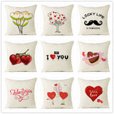 Valentine 'S Day Pillow Covers 4 Piece Random Styles Together, Home Decoration Love Cushion