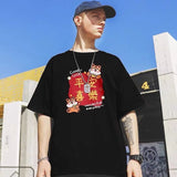 Men T-shirt Half-Sleeved Loose Printing