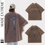 Y2g Shirts for Boys Spring and Summer Dark Printed T-shirt Short Sleeve