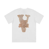 Vlone T Shirt Spring And Summer Large V Printed High Street Short-Sleeved T-Shirt Bottoming Shirt