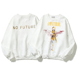 Nirvana Hoodie Fog Nirvana Angel Print Loose Hip Hop Men And Women Casual