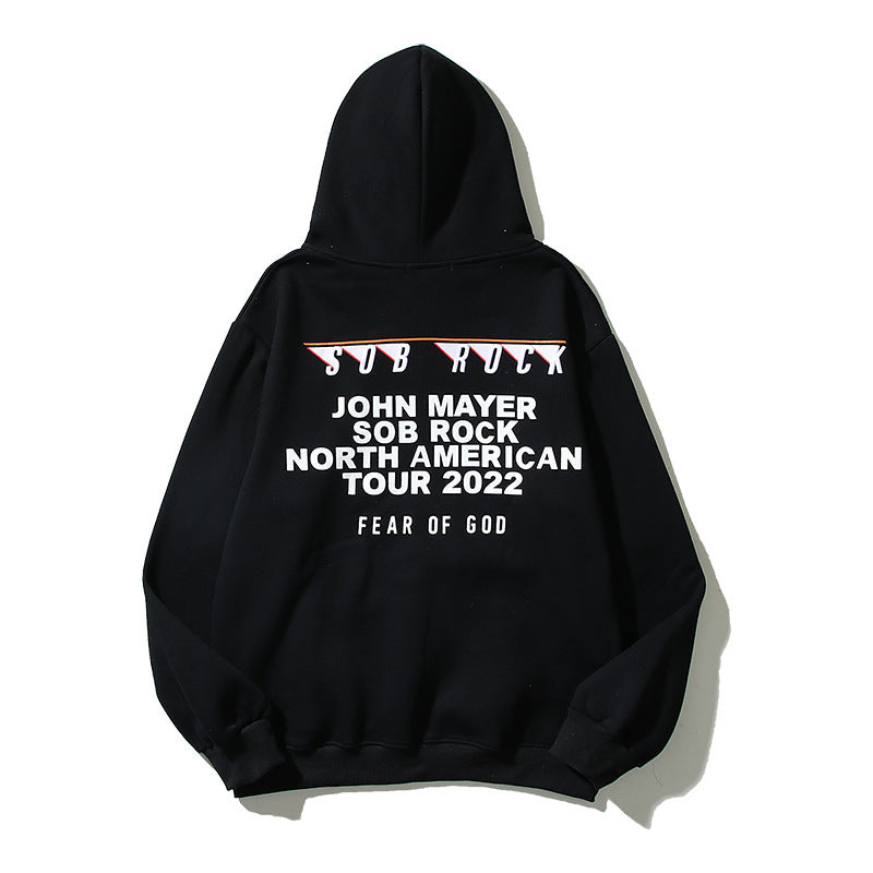 Kanye West Sunday Service Hoodie Fog Autumn And Winter Hooded Sweater Fleece-Lined