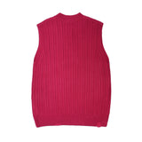 Men Sweater Vest Men's Loose V-neck Sweater Vest Coat