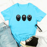 Squid Game Costume Printed Short-Sleeved Men's and Women's T-shirt
