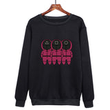 Squid Game Costume round Six Cartoon Print round-Neck Pullover