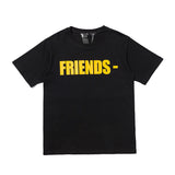 Vlone T Shirt Spring And Summer Big Letter Hip-Hop Street Round Neck Short Sleeve T-Shirt
