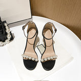 Nude Heels for Wedding High Heels Sandals