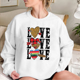 Valentine's Day T Shirt Sweater Sweater Love Letter Heart Printing Fleece