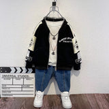 Toddler Boys Jackets Boys' Spring Coat Sports Baseball Uniform