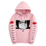 Anime Hoddies Sasuke Uchiha Blood Wheel Eye Print Sweater Top