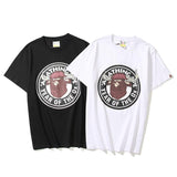 Bathing Ape T Shirt T-shirt Short Sleeve Black Fashion Loose