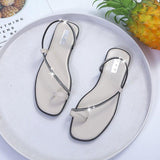 Women Open Toe Sandals Flats Summer Plus Size Slippers Beach Shoes Women