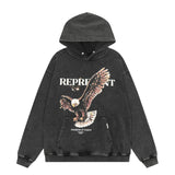 Kanye West Sunday Service Hoodie Vintage Flying Eagle Couple Hoodie Loose Winter