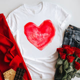 Valentine's Day T Shirt Short Sleeve Large Size T-shirt Printed Summer Top