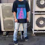 Nirvana T Shirt Vintage Retro Casual Loose-Fitting T-Shirt Fog