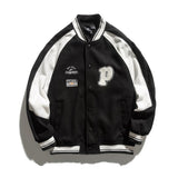 Man Fall Outfis Autumn Vintage Embroidery Stitching Baseball Uniform Jacket Male Hip Hop Loose Casual Jacket