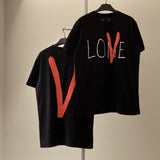 Vlone T Shirt Short-Sleeved Men'S T-Shirt Women'S Loose Large Size