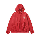 Fog Fear of God Hooded Sun Protection Shirt ABC Flocked Printed Male