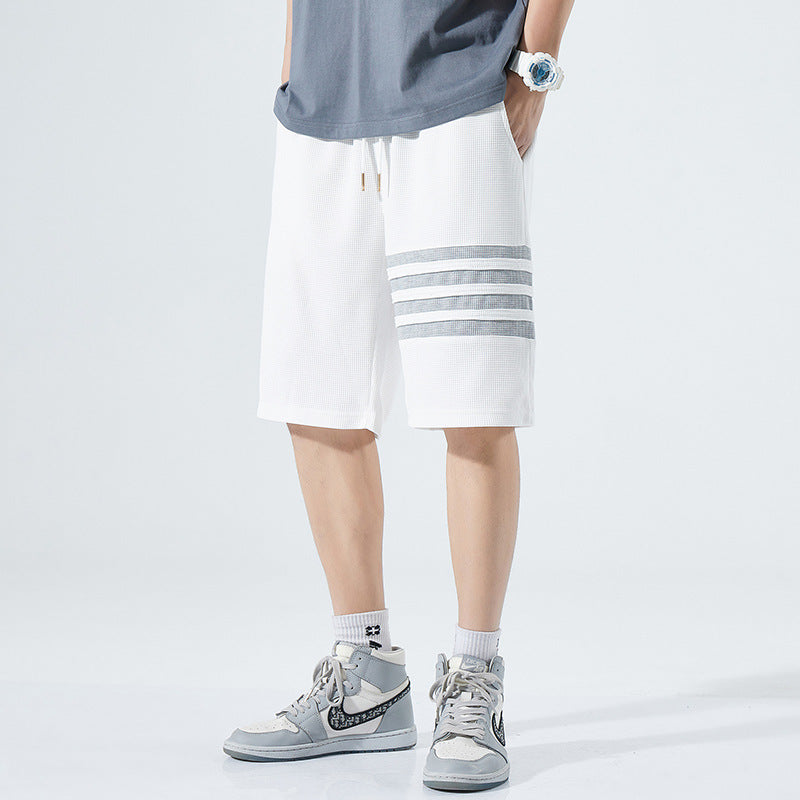 Men White Shorts Men's Shorts Summer Casual Casual Sports Pants Loose