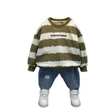 Toddler Boys Sweater Boys' Suit Spring and Autumn Autumn Clothes Clothes
