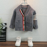 Toddler Boys Sweater Cardigan Autumn Sweater Coat