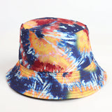Bucket Hat Fishing Cap Cotton Print Fisherman Hat Cap Men and Women Outdoor