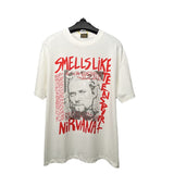 Nirvana T Shirt Vintage Kurt Cobain Tee Coben Nirvana Band Character Print Short Sleeve T-Shirt