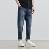 Men Jeans Blue Straight Jeans All-Match