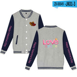 Valentine's Day Jacket Winter Thermal Fleece Sports and Leisure Baseball Uniform