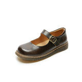 Mary Jane Shoes Women'S Summer Retro Buckle Mary Jane Shoes