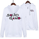 Squid Game Costume Squid Game Pattern Printing Men's and Women's Loose Zip Sweater