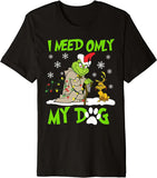 Men and Women Grinch Shirt Christmas Plaid Grinch Pattern T-shirt