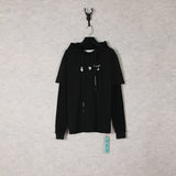 off White Hoodie Melting Arrow Water Drop Printed Hoodie Sweater