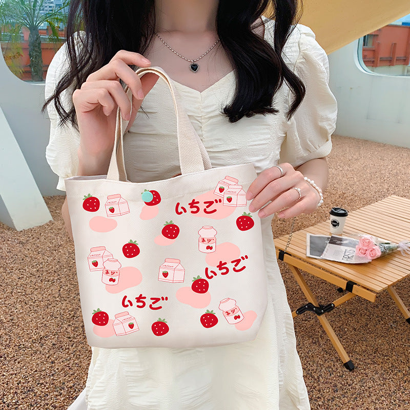 Strawberry Bags Handbag Cartoon Cloth Bag
