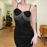 Music Festivals Rave Outfits Dress Summer Women's Fashion Sexy Backless Slim Fit Dress